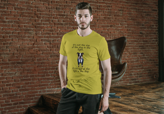 Bulldog "size of the dog" T-shirt