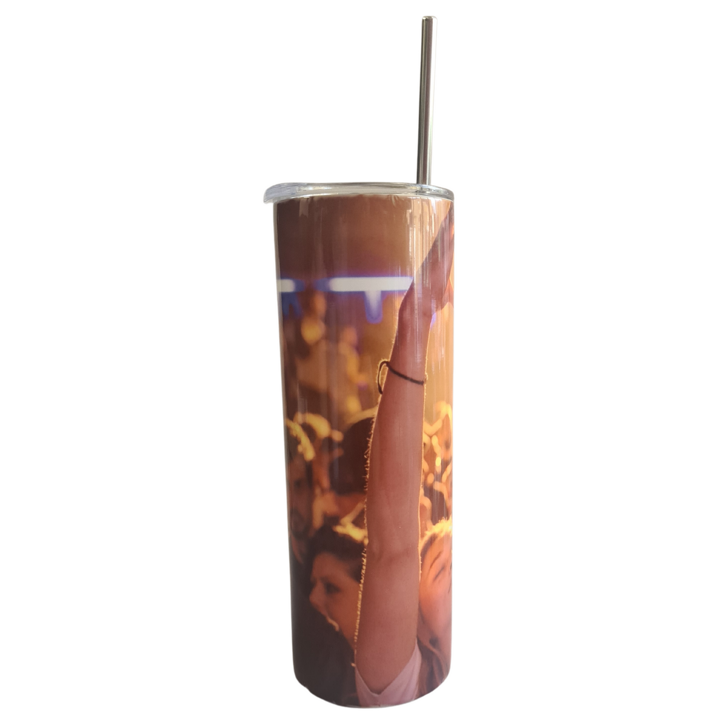 Personalised Photo 20oz drinks tumbler with metal straw